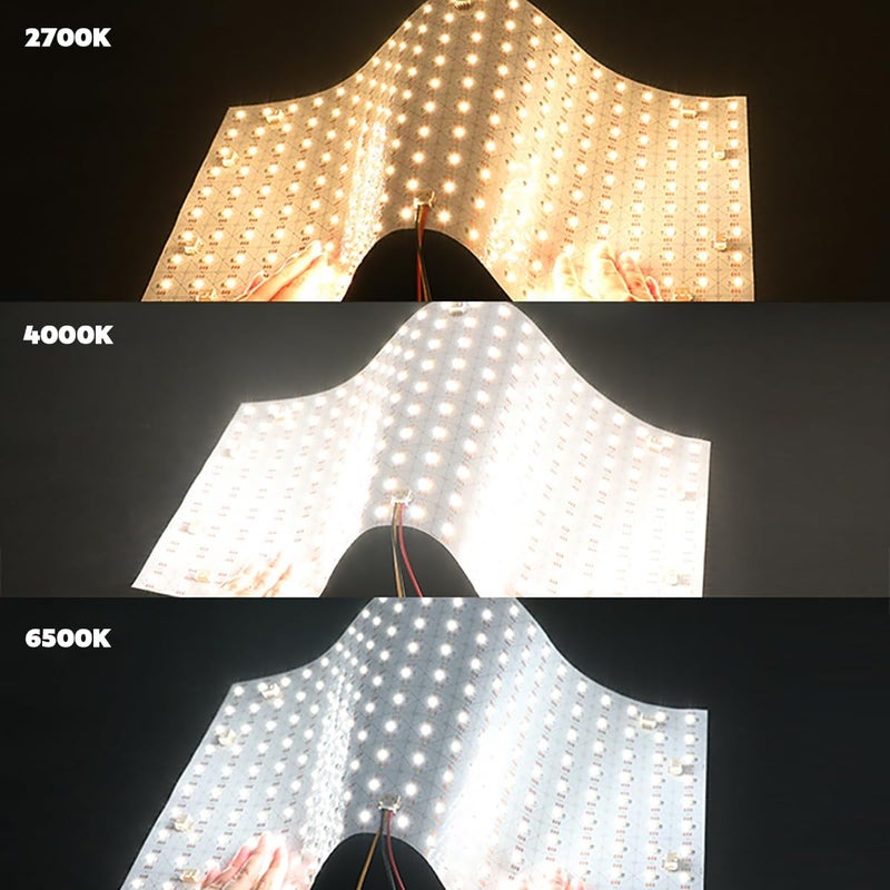SuperlightingLED Dual White Flexible Cuttable LED Light Sheet 19""x9.5"" 60W 2.5A 24V Lights 2600K to 6500K Dimmable White LED Sheet, Adhesive Backing 1Piece (CCT 2700-6500K), FLS-24V-RGBCCTX288 - Image 5
